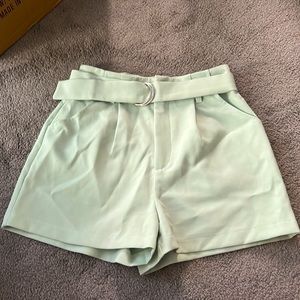 Pastel Green Shorts